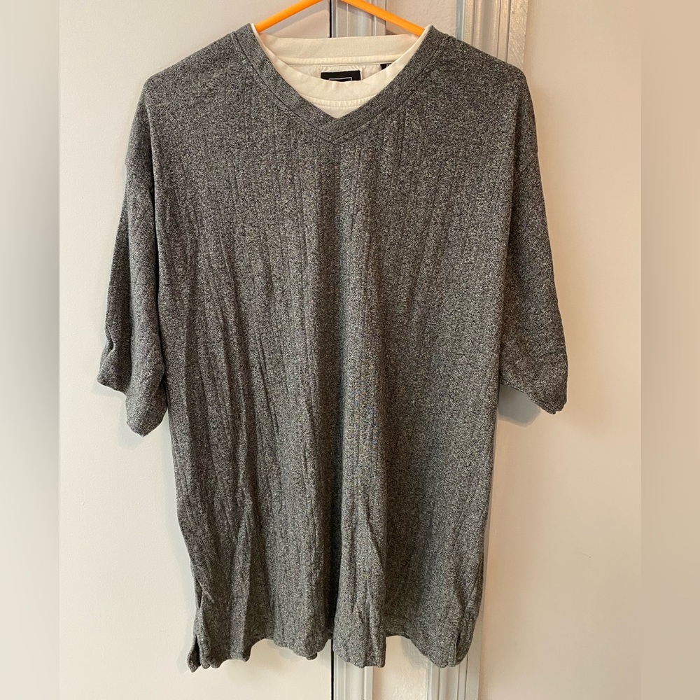 Haggar grey long sleeve shirt size XXL